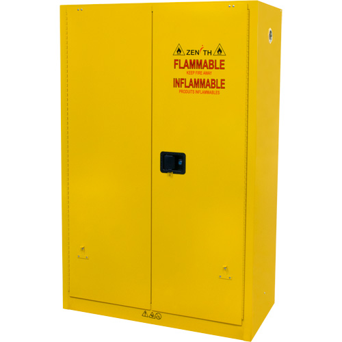 Armoire pour produits inflammables, 45 gal., 2 Porte(s), 43" La x 65" h x 18" p Auto-Cam