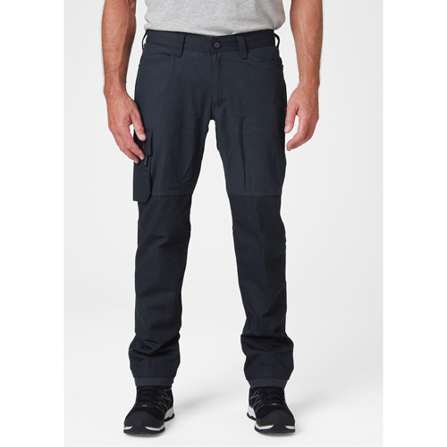 Pantalons d'entretien Oxford, Poly-coton, Bleu marin, Taille 30, Entrejambe 32 Auto-Cam