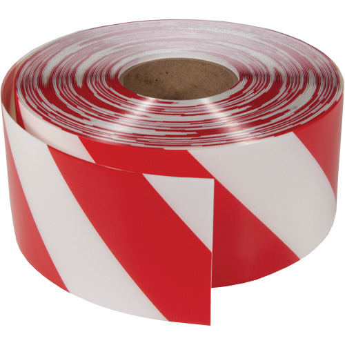 ArmorStripe&reg; Ultra Durable Floor Tape, 4" x 100', PVC, Red and White Auto-Cam