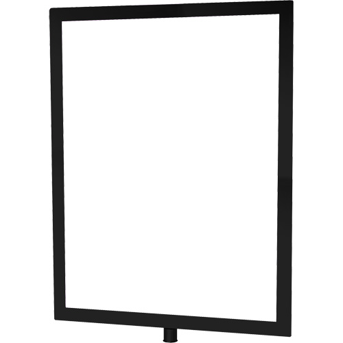 Heavy-Duty Vertical Sign Holder for Classic Posts, Black Auto-Cam