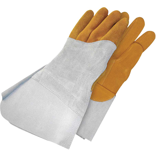 Gants de soudage &agrave; l'arc TIG en cuir de daim retourn&eacute; Gander Brand, Cuir fleur de daim, Taille 13 Auto-Cam