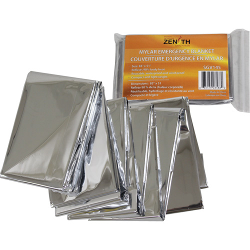 Couverture d'urgence, Polyester aluminis&eacute; Auto-Cam