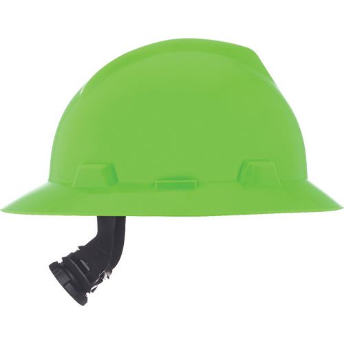 V-Gard&reg; Slotted Full-Brim Hardhat, Meets CSA Type 1, Ratchet Suspension, Non-Vented Auto-Cam