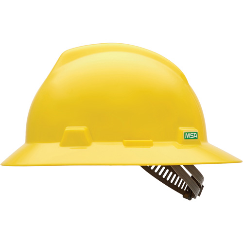 V-Gard&reg; Slotted Full-Brim Hardhat, Pinlock Suspension, Non-Vented Auto-Cam