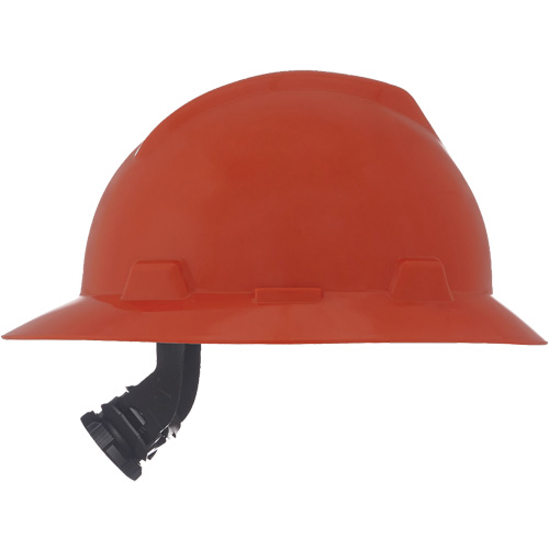 V-Gard&reg; Slotted Full-Brim Hardhat, Meets CSA Type 1, Ratchet Suspension, Non-Vented Auto-Cam