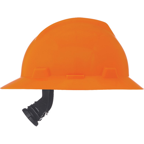 V-Gard&reg; Slotted Full-Brim Hardhat, Meets CSA Type 1, Ratchet Suspension, Non-Vented Auto-Cam