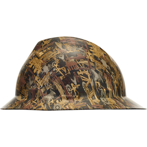 V-Gard&reg; Hydro Dip Full Brim Hard Hat, Meets CSA Type 1, Ratchet Suspension, Non-Vented Auto-Cam