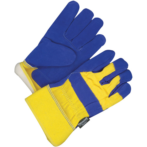 Gants d'ajusteur traditionnels, Taille unique, Paume en Cuir refendu, Doublure en Thinsulate Auto-Cam