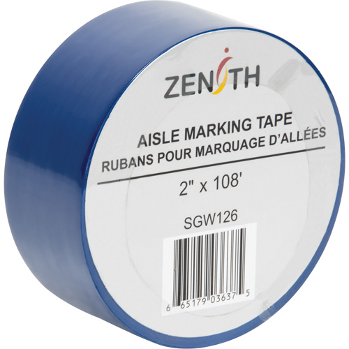 Ruban pour marquage d'all&eacute;es, 2" x 108', PVC, Bleu Auto-Cam