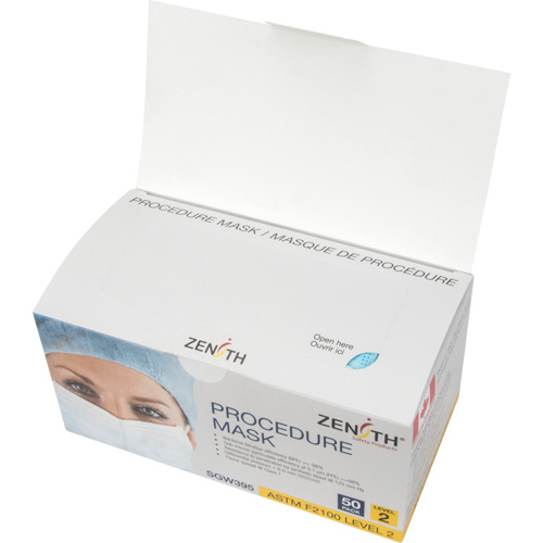 Disposable Procedure Face Masks, ASTM F2100 Level 2, Class 1 Auto-Cam