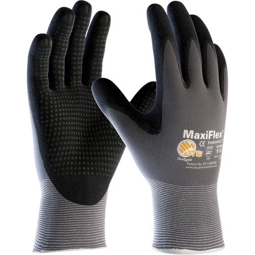 Gants enduits ATG MaxiFlex Endurance, Petit, R&ecirc;vetement Mousse de nitrile, Calibre 15, Enveloppe en Nylon/Lycra Auto-Cam