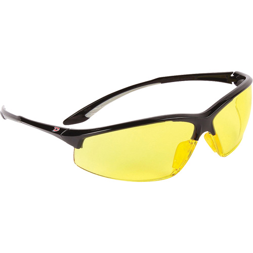Dynamic Hummingbird Semi-Rimless Safety Glasses, Amber Lens, Anti-Fog, ANSI Z87+/Meets/Exceeds CSA Z94.3 Auto-Cam