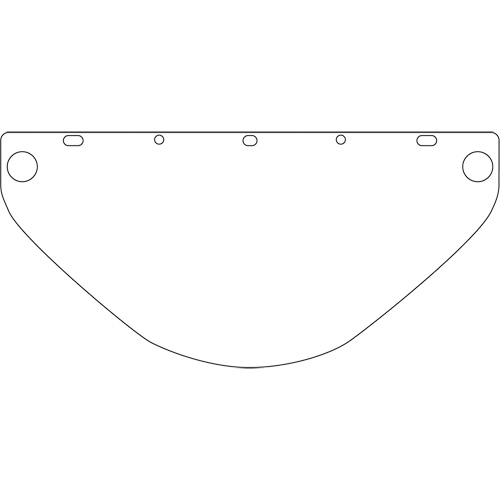 Visi&egrave;re de s&eacute;curit&eacute; universelle Dynamic, Polycarbonate, Teinte Transparent Auto-Cam