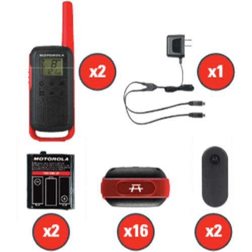 TalkAbout Two-Way Radios, FRS Radio Band, 22 Channels, 32 km Range Auto-Cam