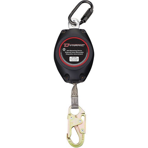 Cordage de s&eacute;curit&eacute; autor&eacute;tractable Dynamic, 20', Dyneema, Pivotant Auto-Cam
