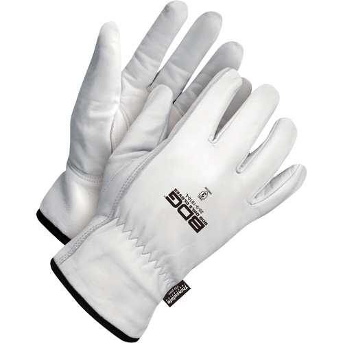 Gants de conducteur classiques r&eacute;sistant &agrave; la perforation, Grand, Paume en Cuir fleur de ch&egrave;vre, Thinsulate Auto-Cam