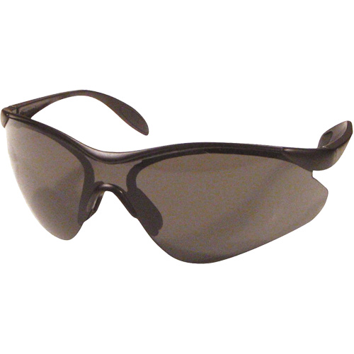 Lunettes de s&eacute;curit&eacute; Miranda, Lentille Gris, Anti-&eacute;gratignures, R&eacute;pond ou surpasse la norme CSA Z94.3 Auto-Cam