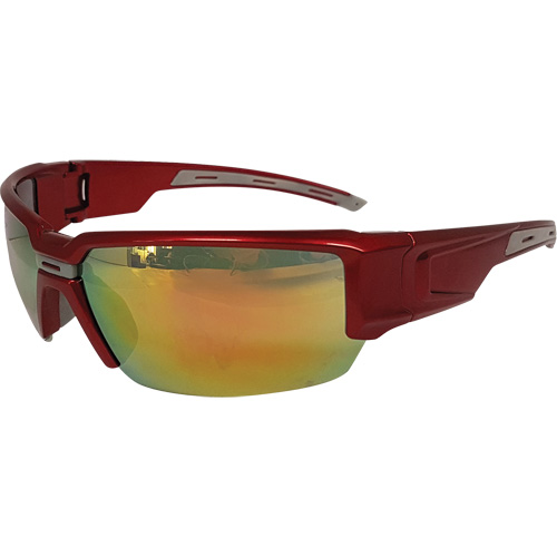 Hartley Safety Glasses, Red Lens, Meets/Exceeds CSA Z94.3 Auto-Cam