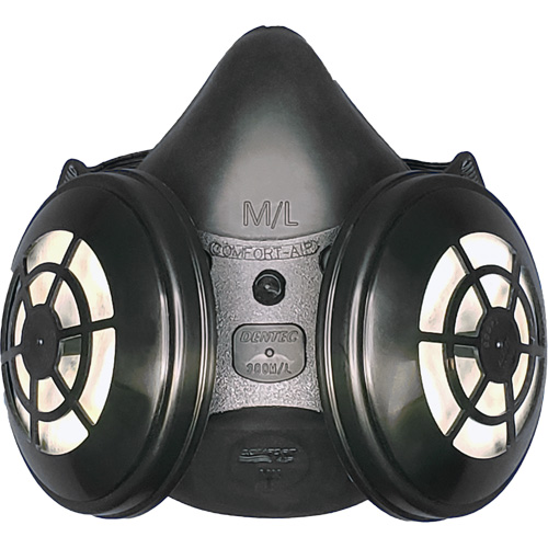 Comfort-Air&reg; 400Nx Black Half Mask without Exhalation Valve N95 Kit, Elastomer/Rubber, Small/Medium Auto-Cam