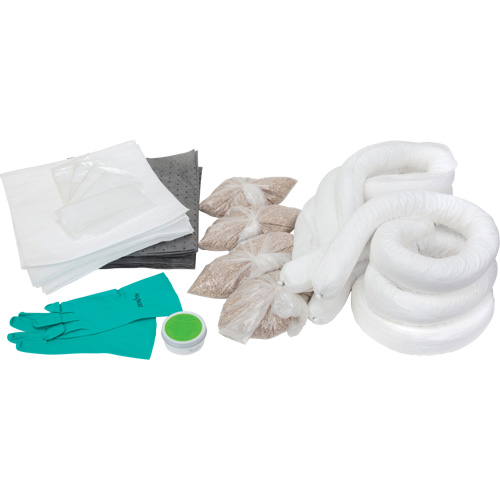 Trousse d'&eacute;quipement de lutte contre les d&eacute;versements, Huile seulement/Universel, Overpack, Absorbance de 20 gal. US Auto-Cam