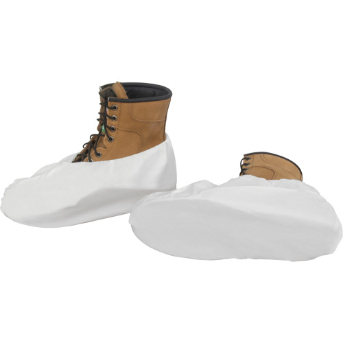 Shoe Covers, One Size, Microporous, White Auto-Cam
