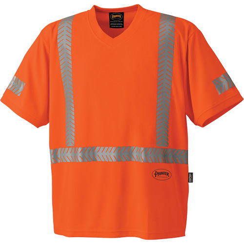 6900 T-shirt de protection contre les rayons UV CoolPass, 3T-Grand, Orange haute visibilit&eacute; Auto-Cam