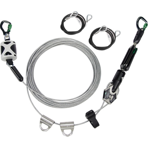 C&acirc;ble de sûret&eacute; horizontal temporaire, C&acirc;ble galvanis&eacute; Auto-Cam