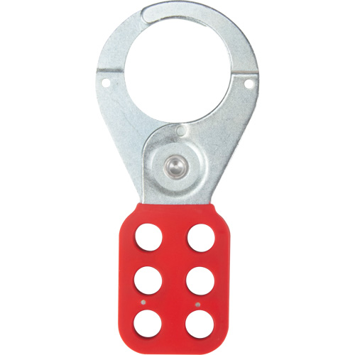 Safety Lockout Hasp, Red Auto-Cam