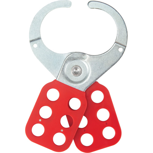 Safety Lockout Hasp, Red Auto-Cam