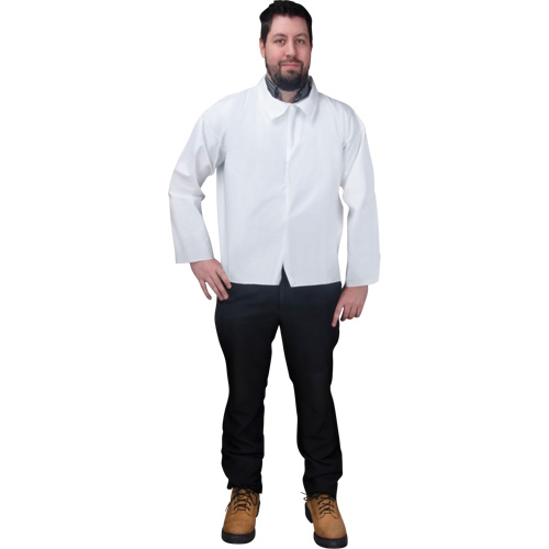 Chemise jetable, Microporeux, Petit, Blanc Auto-Cam