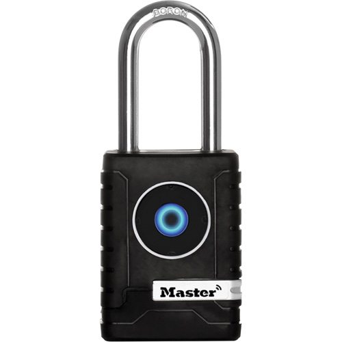 Cadenas Bluetooth pour l'ext&eacute;rieur, Thermoplastique, Largeur de 2-7/32", Pile incluse Auto-Cam