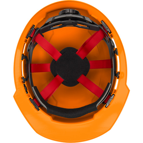 Front Brim Hardhat, Meets CSA Type 1, Ratchet Suspension, Non-Vented Auto-Cam