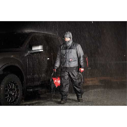 Blouson imperm&eacute;able Hydrobreak, Hommes, 3T-Grand, Gris Auto-Cam