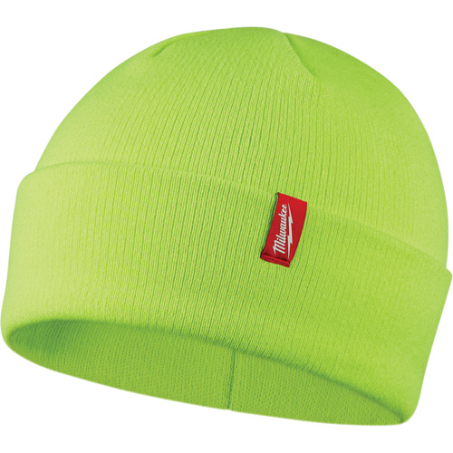 High-Visbility Cuffed Beanie, One Size, Green Auto-Cam