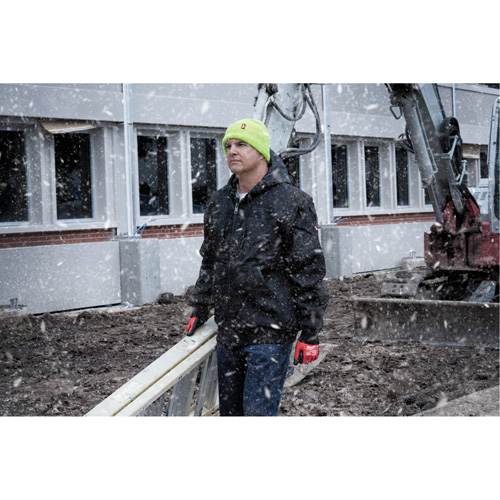 High-Visbility Cuffed Beanie, One Size, Green Auto-Cam