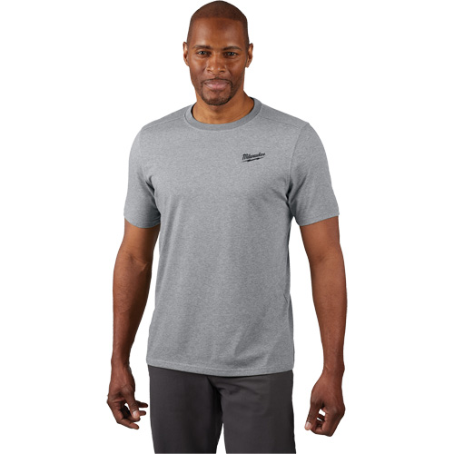 Hybrid Work Tee Shirt, Men's, Small, Grey Auto-Cam
