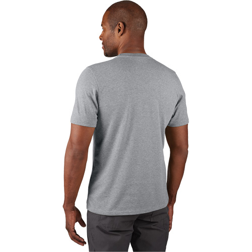 Hybrid Work Tee Shirt, Men's, Small, Grey Auto-Cam