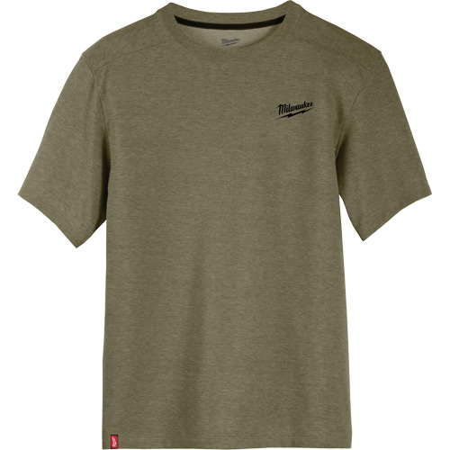 Hybrid Work Tee Shirt, Men's, Small, Green Auto-Cam