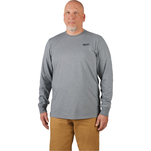 Hybrid Work Tee Shirt, Men's, Small, Grey Auto-Cam