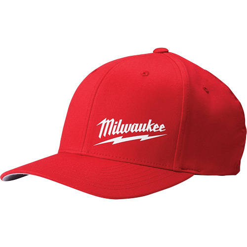 Flexfit&reg; Fitted Hat, Red, Poly-Cotton Auto-Cam