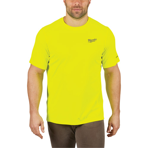 Chandail l&eacute;ger &agrave; haute visibilit&eacute; Workskin, Hommes, Petit, Jaune Auto-Cam