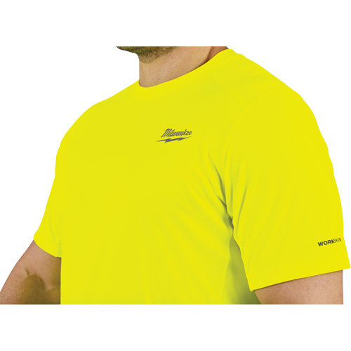 Chandail l&eacute;ger &agrave; haute visibilit&eacute; Workskin, Hommes, Petit, Jaune Auto-Cam