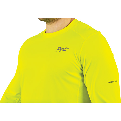 Workskin Lightweight High Visibility Shirt, Men's, Small, Yellow Auto-Cam