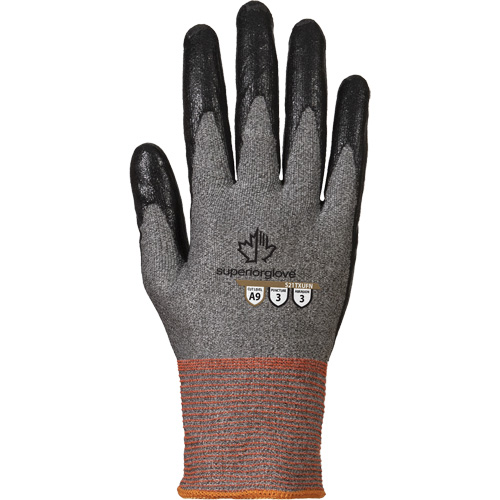 Gants enduits, Taille 5, Calibre 21, Rev&ecirc;tement Nitrile, Enveloppe en TenActiv, ASTM ANSI niveau A9 Auto-Cam