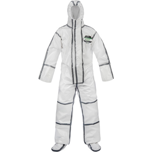 ChemMax&reg; 2 Coverall, ChemMax, Medium, White Auto-Cam
