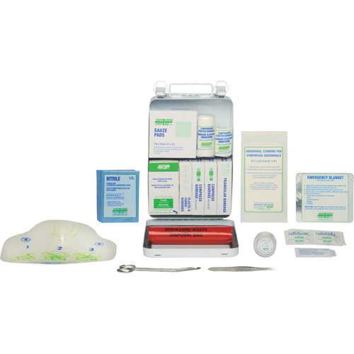 Basic 16 Unit First Aid Kit, Meets CSA Z1220-17 Type 2 Low-Risk Environment, Small (2-25 Workers) Auto-Cam