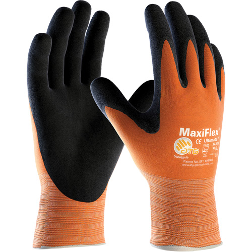ATG MaxiFlex&reg; Active Seamless Knit Gloves, X-Small, Nitrile Coating, 15 Gauge, Lycra&reg;/Elastane Shell Auto-Cam