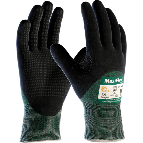 Gants r&eacute;sistant aux coupures ATG MaxiFlex Cut, Taille T-Grand, Calibre 15, Rev&ecirc;tement Nitrile, Enveloppe en Fil technique, ASTM ANSI niveau A2/EN 388 niveau 3/EN 388 niveau B Auto-Cam