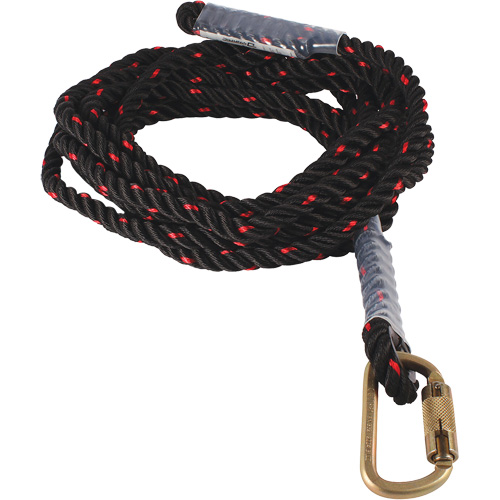 Dynamic Vertical Rope Lifeline with Carabiner Auto-Cam