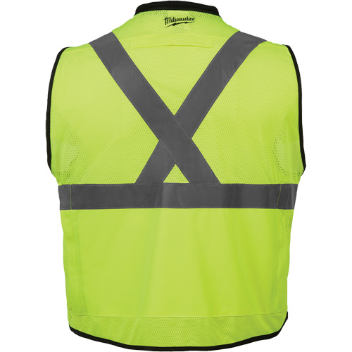 Performance Safety Vest, High Visibility Lime-Yellow, Large/X-Large Auto-Cam